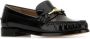 Salvatore Ferragamo Metalen Gesp Leren Loafers met Blokhak Black Dames - Thumbnail 13
