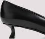 Salvatore Ferragamo Zwarte Leren Pumps Met Puntige Neus Black Dames - Thumbnail 3