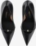 Salvatore Ferragamo Zwarte leren puntige pumps met strik Black Dames - Thumbnail 2