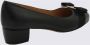 Salvatore Ferragamo Zwarte Leren Strik Detail Hak Pumps Black Dames - Thumbnail 8