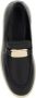 Salvatore Ferragamo Zwarte platte instappers met goudkleurig logo Black Dames - Thumbnail 8