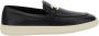 Salvatore Ferragamo Zwarte platte instappers met goudkleurig logo Black Dames - Thumbnail 9