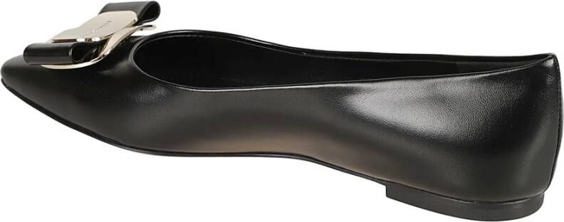 Salvatore Ferragamo Zwarte platte schoenen ZEA Black Dames