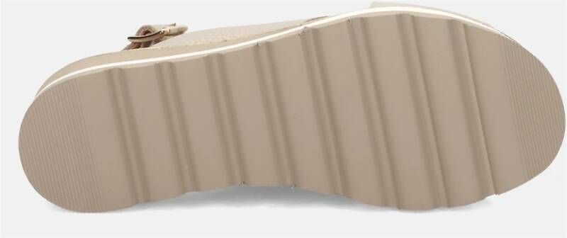 Sangiorgio Beige Leren Sandaal