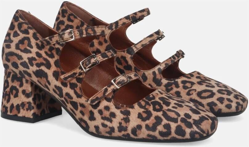 Sangiorgio Beige Mary Jane Hakken Multicolor Dames