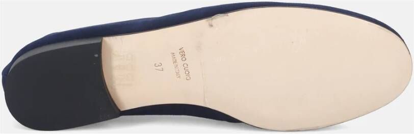 Sangiorgio Blauwe Suède Mocassin Schoen