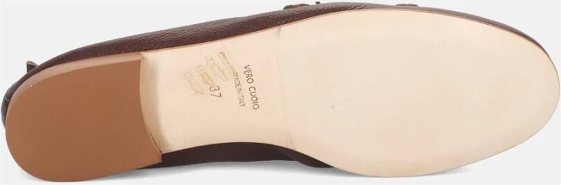 Sangiorgio Bruine leren mocassin schoen