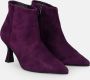 Sangiorgio Elegante Paarse Suède Enkellaarzen Purple Dames - Thumbnail 2