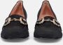 Sangiorgio Elegante zwarte suède schoenen met vierkante neus Zwart Dames - Thumbnail 3