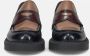 Sangiorgio Geborsteld leren mocassin schoenen Multicolor Dames - Thumbnail 3