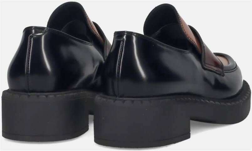 Sangiorgio Geborsteld leren mocassin schoenen Multicolor Dames