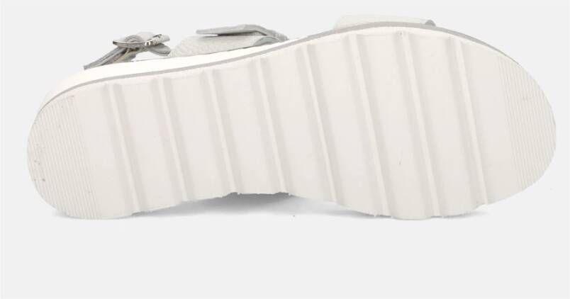 Sangiorgio Grijze Leren Sandaal Comfort Stijl