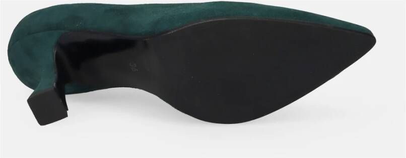 Sangiorgio Groene Suède Hak Pumps Green Dames