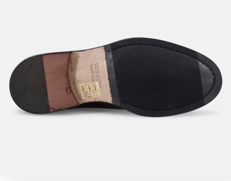 Sangiorgio Klassieke Donkerbruine Platte Schoenen