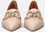 Sangiorgio Poeder Platte Schoenen Gouden Metalen Accessoire Pink Dames - Thumbnail 3