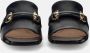 Sangiorgio Zwarte Leren Sandalen met Klem Accessoire Black Dames - Thumbnail 3