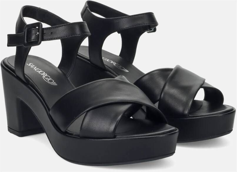 Sangiorgio Zwarte Sandalen voor Zomer Outfits Black Dames