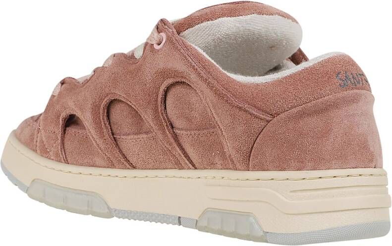 Santha Roze & Paarse Sneakers Trendy Stijl Pink Dames
