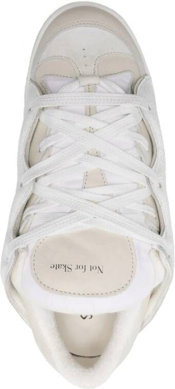 Santha Witte Vetersneaker met Logopatch