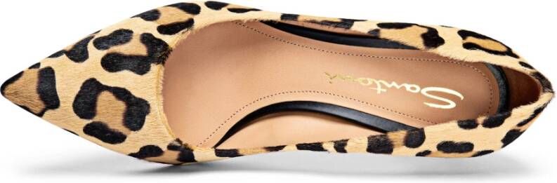 Santoni Animal-Print Cavallino Pump met Hoge Hak