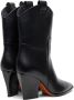 SANTONI Cowboylaarzen Dames 59604 Maat: 38 5 Materiaal: Leer Kleur: Zwart - Thumbnail 2