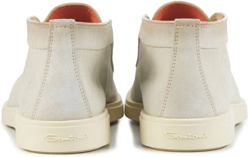 Santoni Beige Instapschoenen Beige Heren