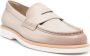 Santoni Beige Leren Klassieke Sneakers Beige Dames - Thumbnail 2