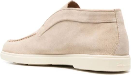 Santoni Beige Loafer Schoenen Elegante Stijl