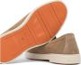 Santoni Bruin Leren Mocassins Platte Rubberen Zool Brown Dames - Thumbnail 5