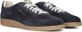 Santoni Blauwe Suède Sneakers Blue Heren - Thumbnail 2