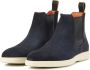 Santoni Blauwe Leren Laarzen Blauw Heren - Thumbnail 2