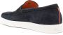 Santoni Blauwe Leren Loafers Casual Flats Blue Heren - Thumbnail 3