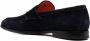 Santoni Blauwe Leren Loafers Casual Flats Blue Heren - Thumbnail 3