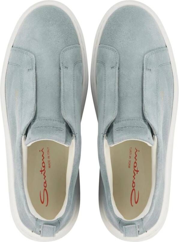 Santoni Blauwe Sneakers Blue Dames