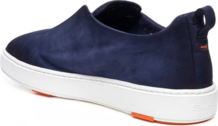 Santoni Blauwe Sneakers Elegante Stijl
