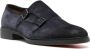 SANTONI Nette Schoenen Heren Sue 2gespschoen Maat: 10 Materiaal: Suède Kleur: Blauw - Thumbnail 3