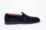 Santoni Blauwe Suède Loafers - Thumbnail 2