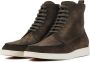 Santoni Bruine Suède Veterschoenen Heren Schoenmodel 18235 Brown Heren - Thumbnail 2