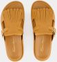 Santoni Bruine Dahlia Platte Leren Sandalen - Thumbnail 2