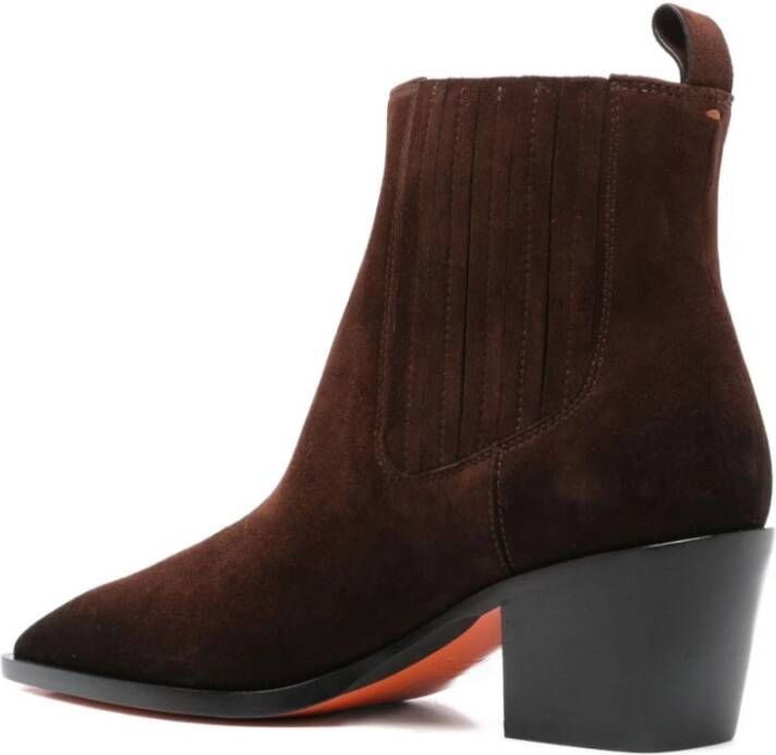 Santoni Bruine Enkellaarzen voor Vrouwen