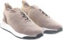 Santoni Bruine Gebreide Panel Sneakers - Thumbnail 2