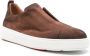 Santoni Bruine kastanje sneaker met ronde neus - Thumbnail 2
