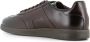 Santoni Bruine Leren Sneaker Ambachtelijk Gemaakt Brown Heren - Thumbnail 4