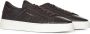 Santoni Bruine Leren Sneakers Dubbele Gesp Brown Heren - Thumbnail 7