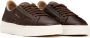 Santoni Bruine leren sneakers Brown Heren - Thumbnail 2
