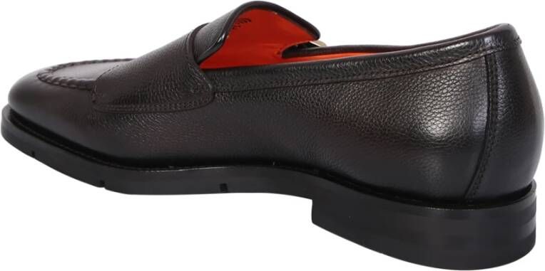Santoni Bruine Loafer Monkstrap Schoenen