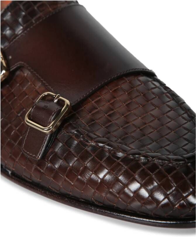 Santoni Bruine Loafer Schoenen voor Mannen