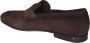 Santoni Bruine suède loafer met handstiksel Brown Heren - Thumbnail 11