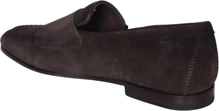 Santoni Bruine Loafer Schoenen voor Mannen Brown Heren