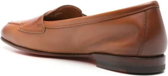 Santoni Bruine Platte Schoenen